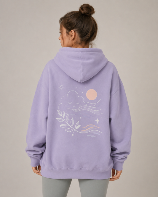 AURORA SKYLINE HOODIE | LILAC